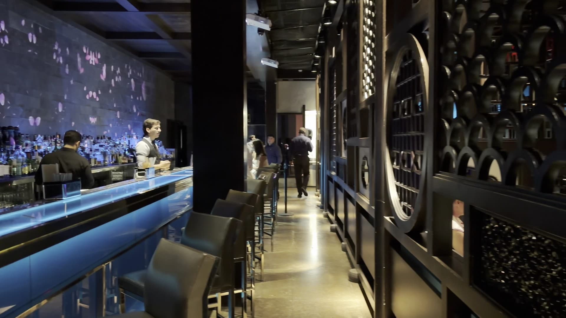 Hakkasan Miami bar interior with stylish decor