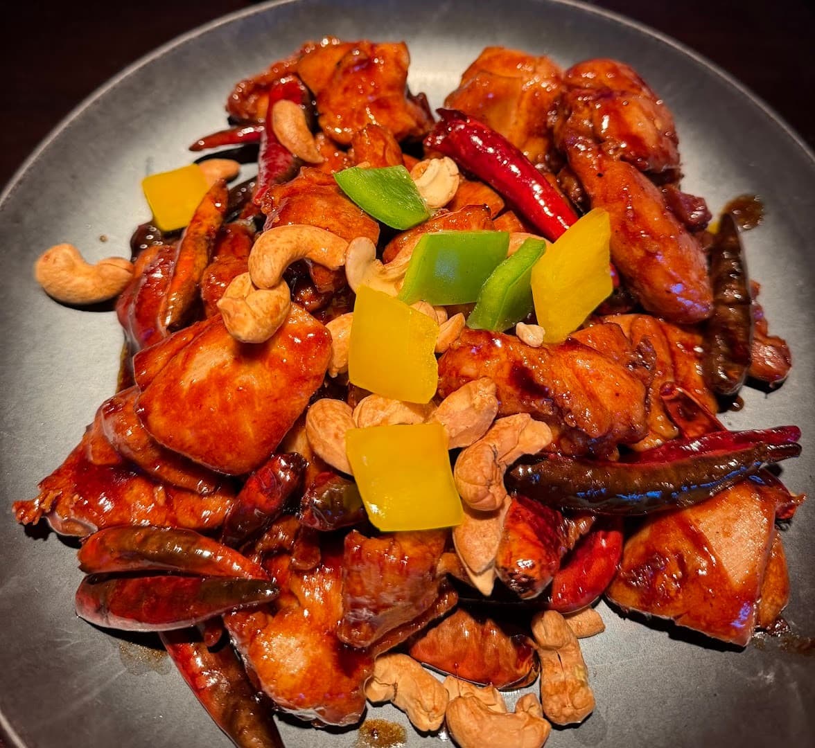 Delicious chicken dish at Hakkasan Miami Beach