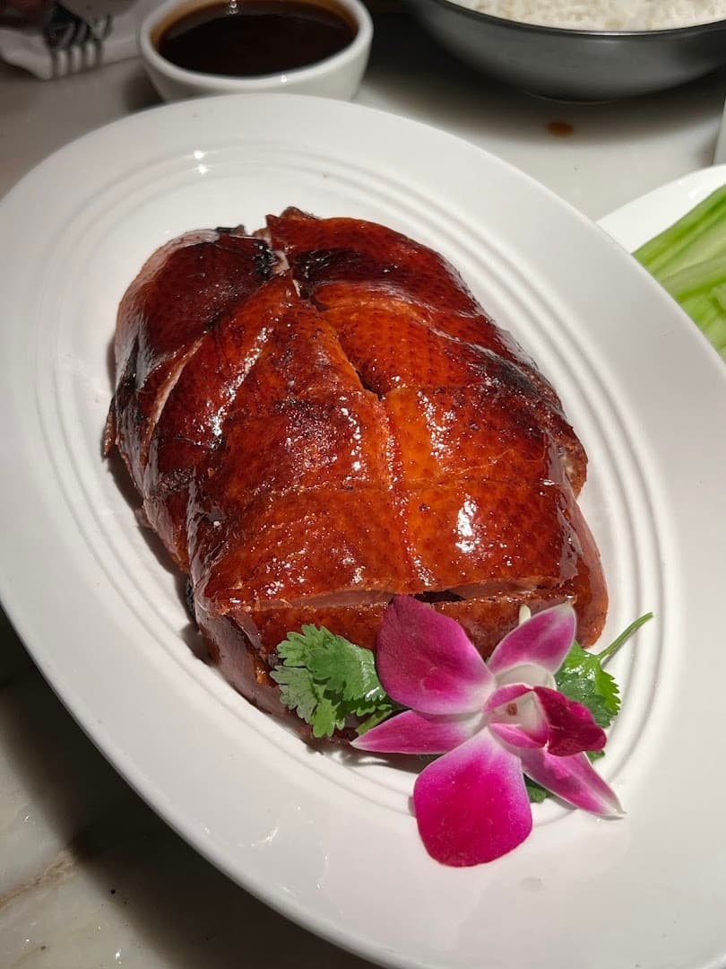 Peking duck dish at Hakkasan Miami Beach