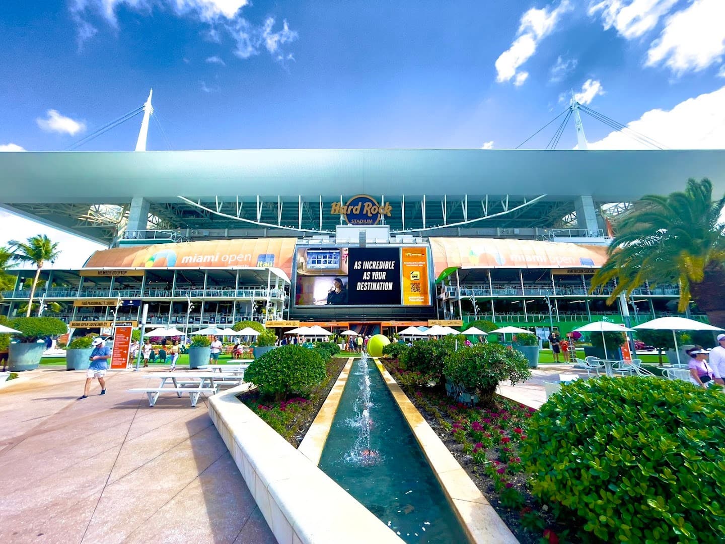 Hard Rock Stadium exterior view in Miami Gardens