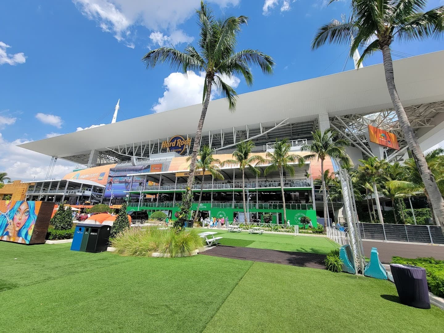 Hard Rock Stadium exterior view in Miami Gardens