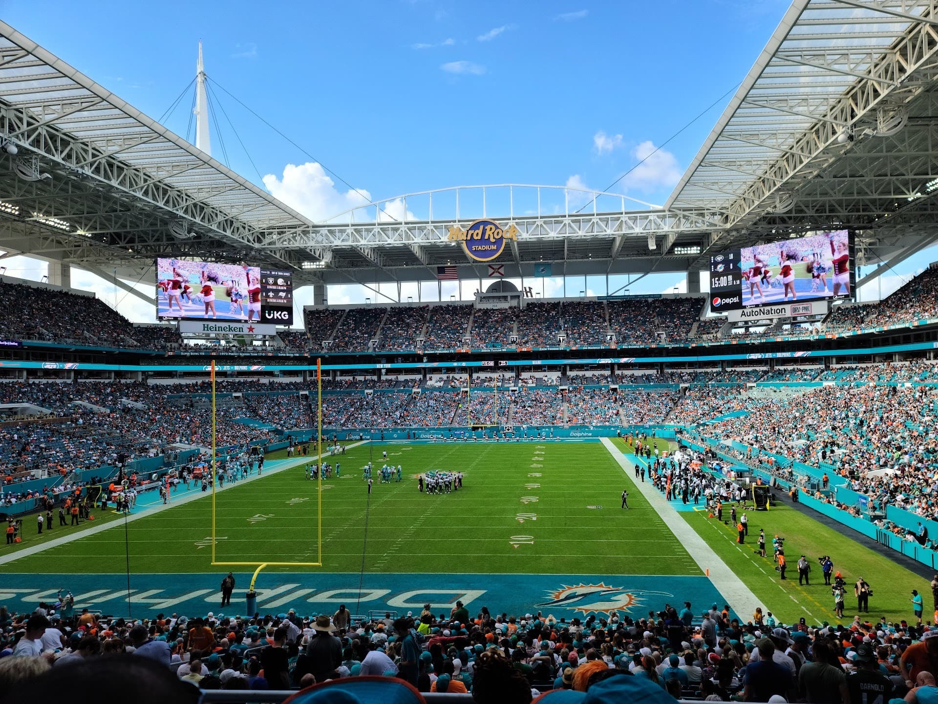 Hard Rock Stadium exterior view in Miami Gardens