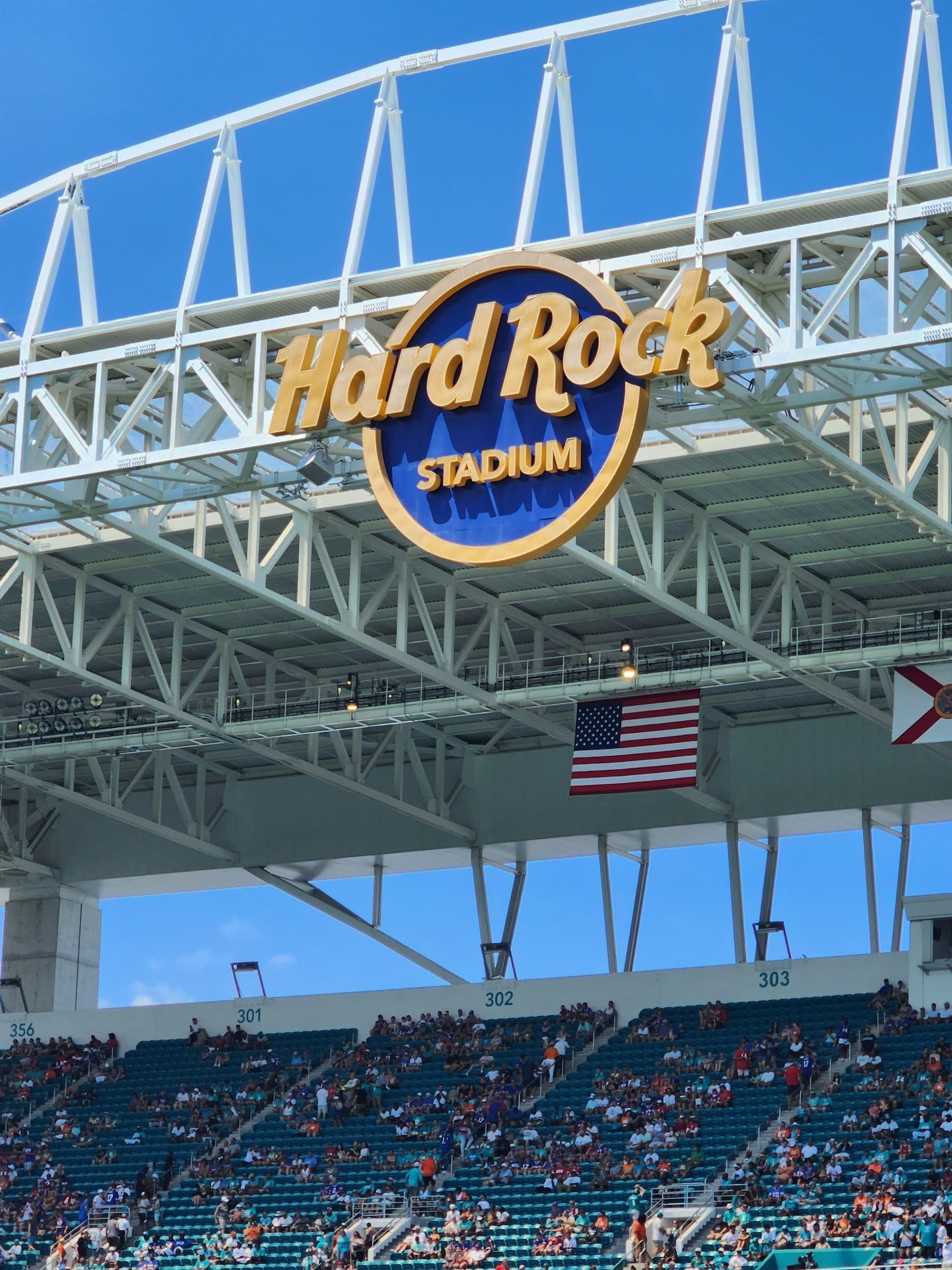Hard Rock Stadium exterior in Miami Gardens