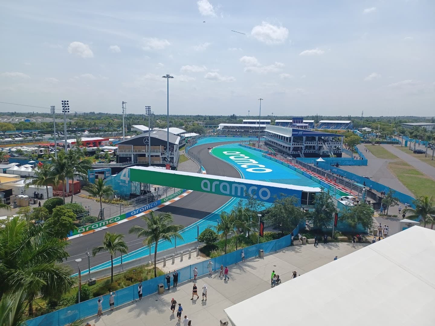Aerial view of Hard Rock Stadium in Miami Gardens