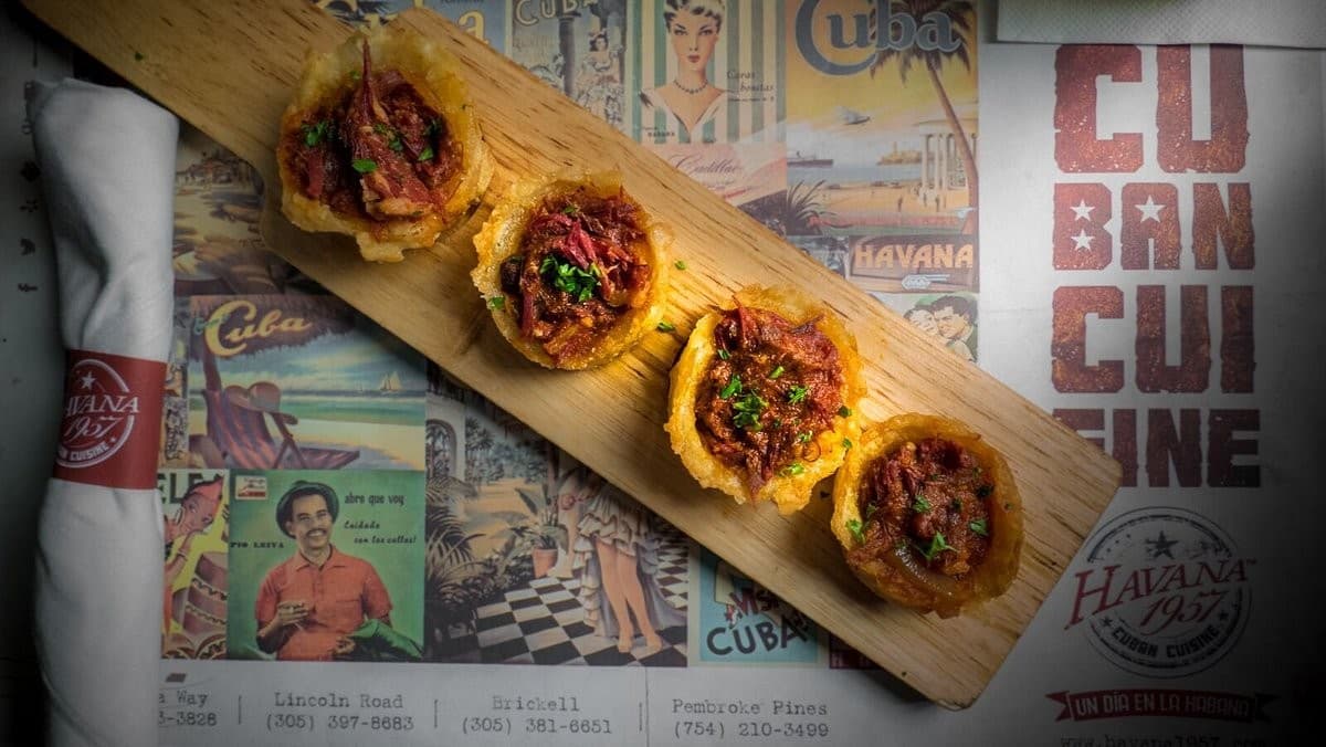 Cuban dish at Havana 1957 in Miami Beach