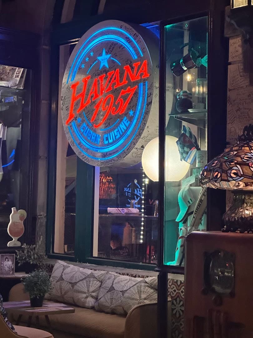 Havana 1957 restaurant sign in Miami Beach