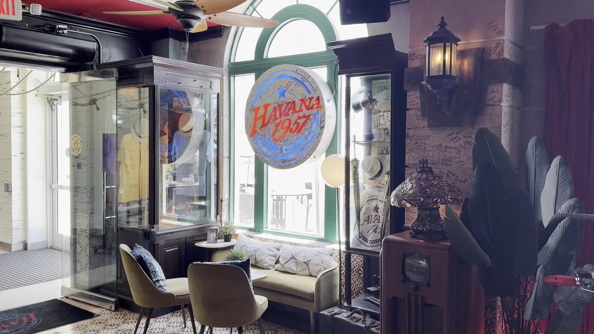 Havana 1957 restaurant interior in Miami Beach