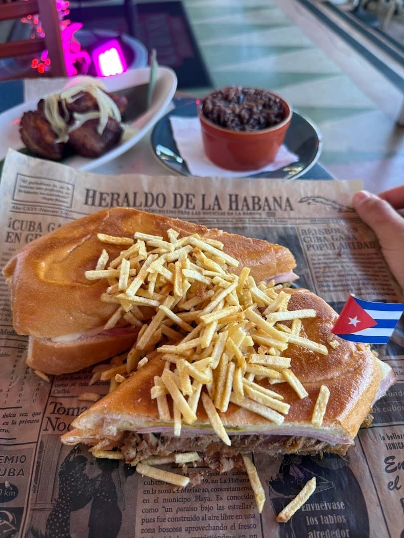 Cuban sandwich at Havana Beach Restaurant in Miami Beach