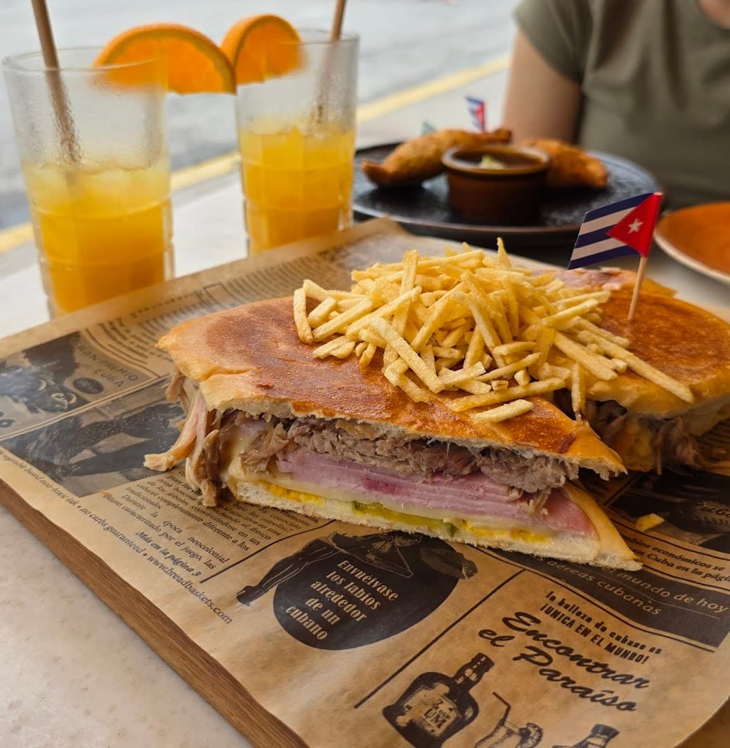 Cuban sandwich at Havana Beach Restaurant in Miami Beach