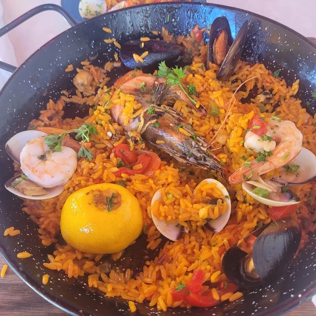 Seafood paella at Havana Beach Restaurant in Miami Beach