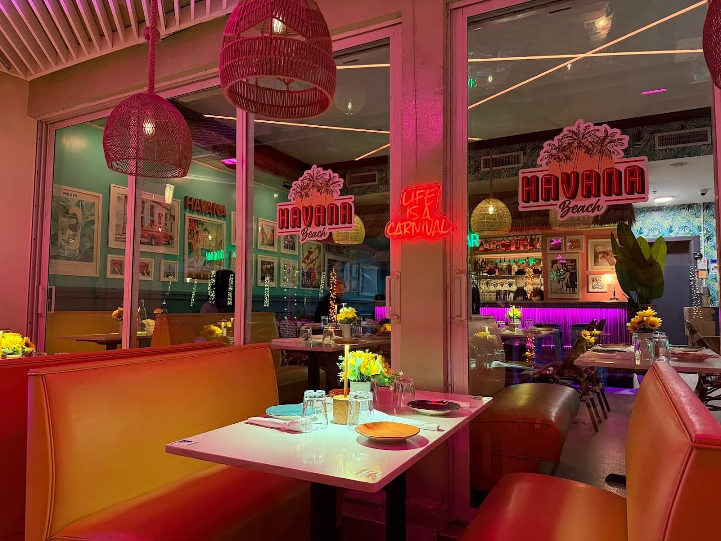 Havana Beach Restaurant interior Miami Beach