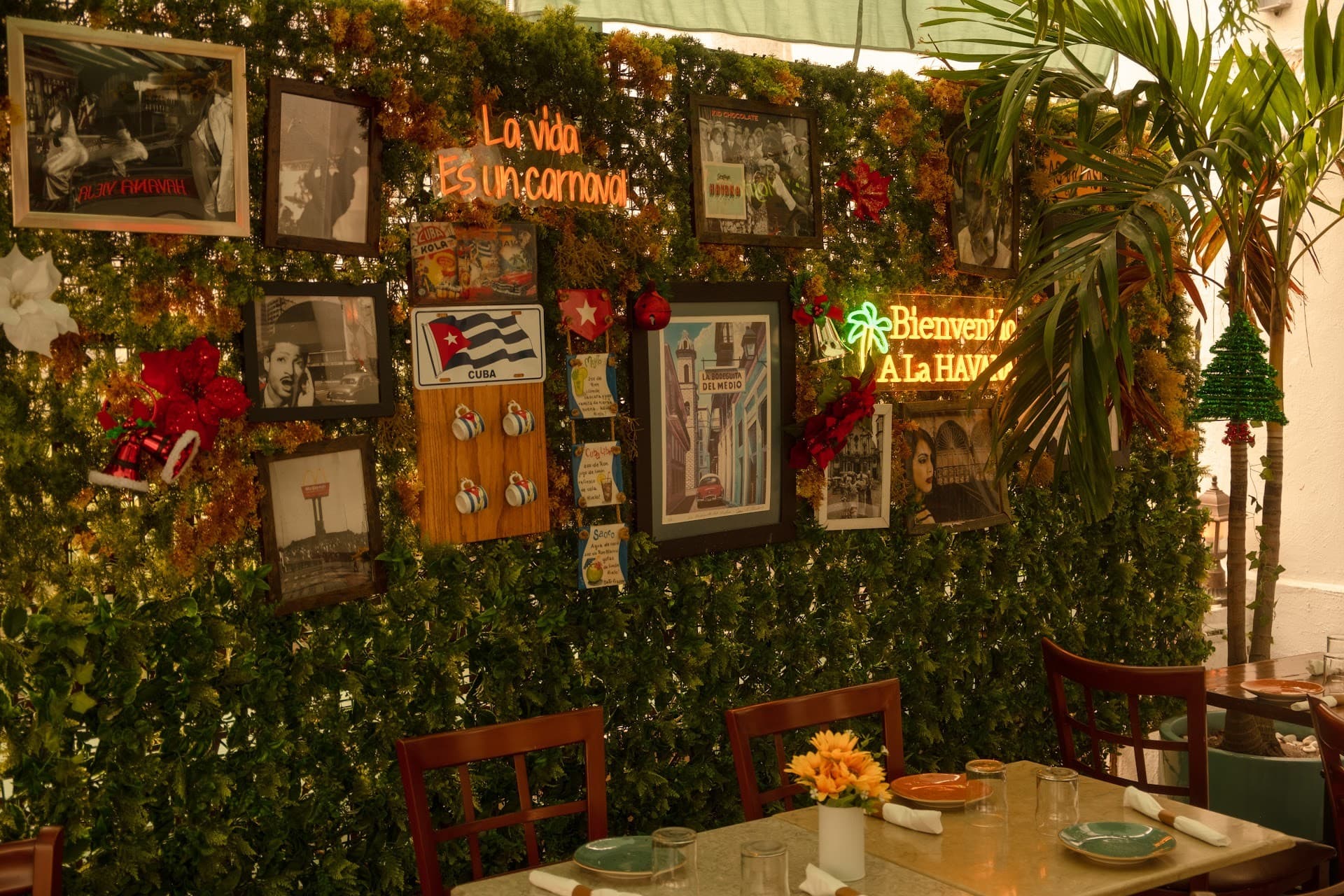 Havana Vieja Cuban restaurant interior in Miami Beach