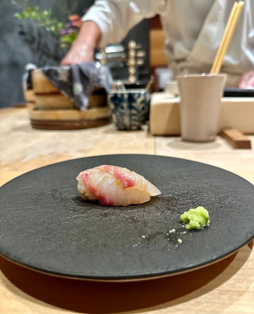 Sushi dish at Hiden restaurant in Miami