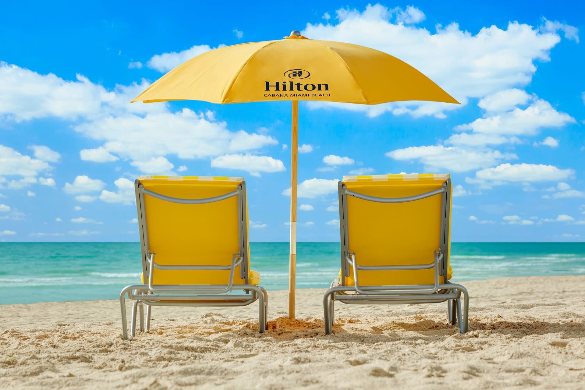 Beach chairs at Hilton Cabana Miami Beach