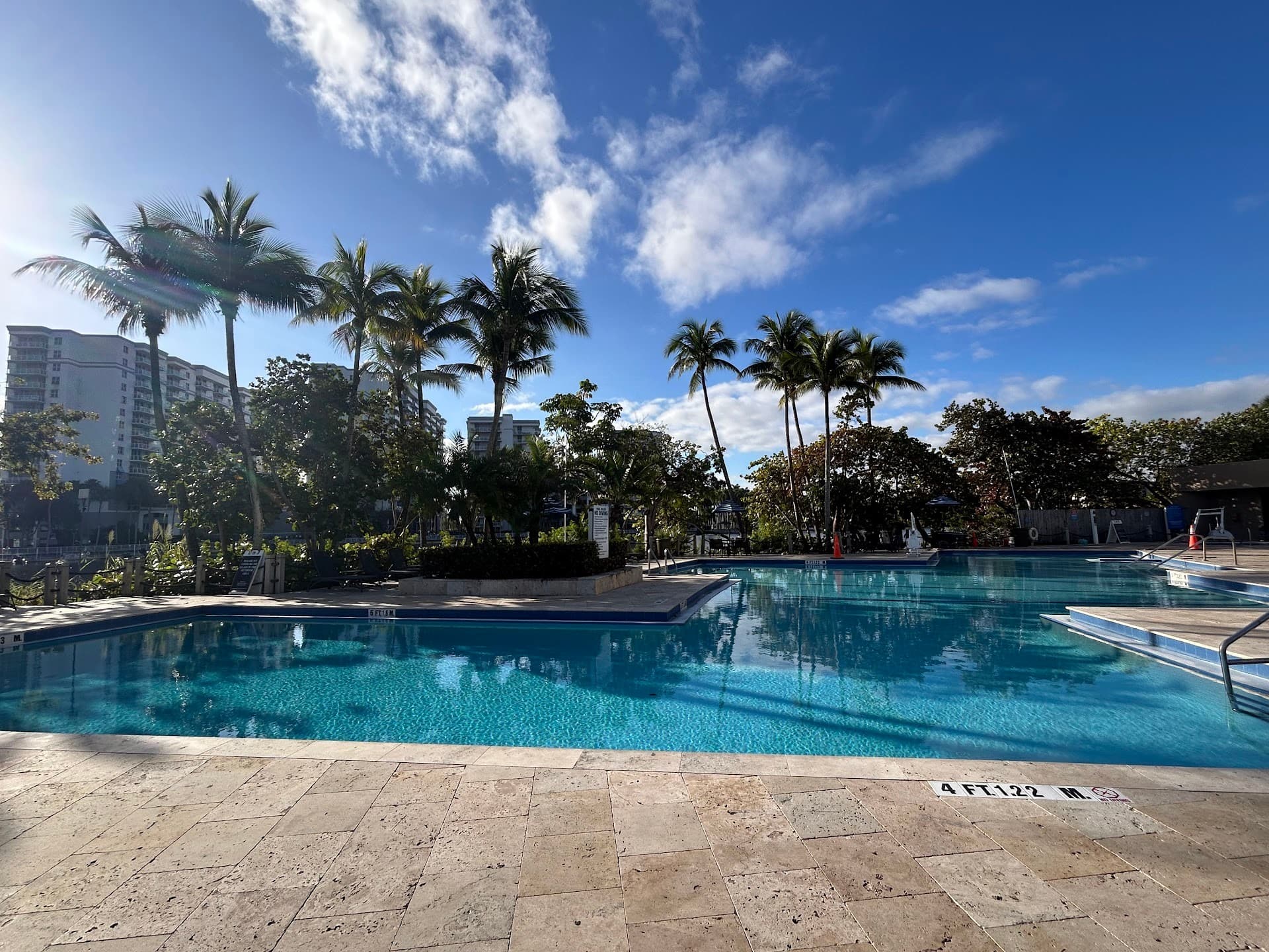 Hilton Miami Airport Blue Lagoon pool area in Miami