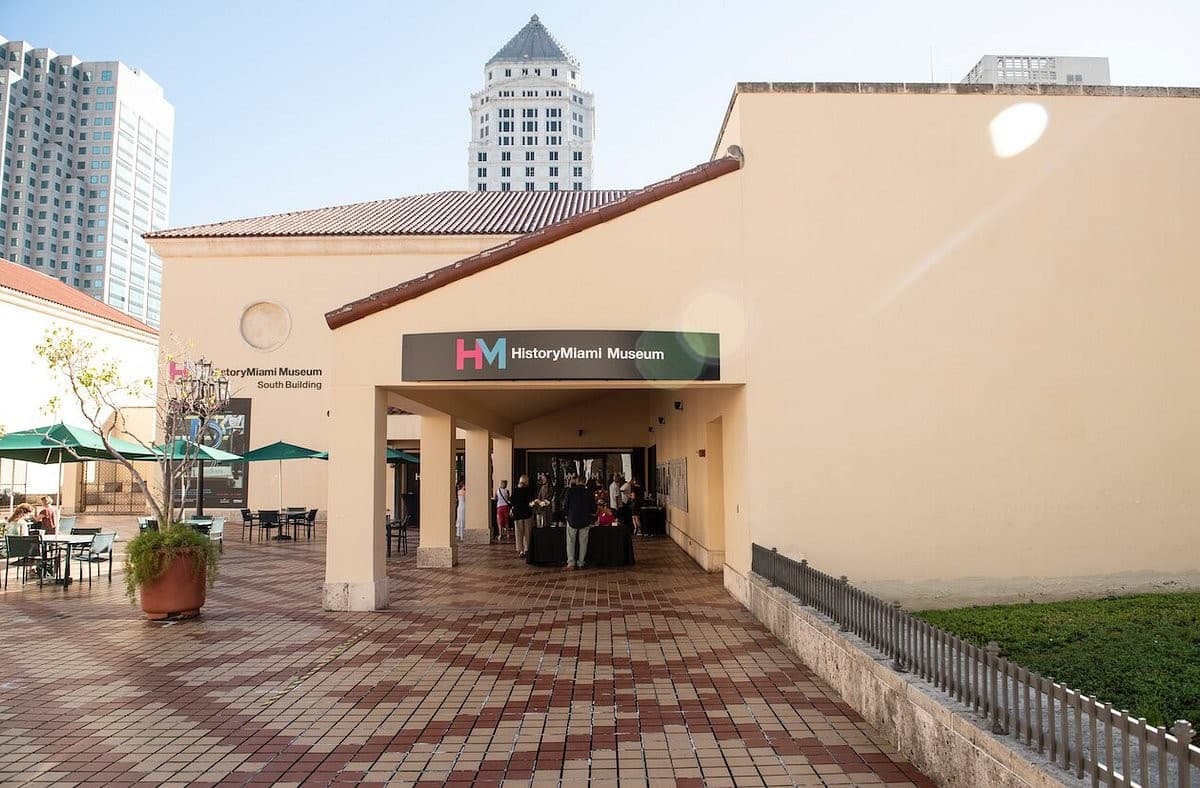 Entrance of HistoryMiami Museum in Miami