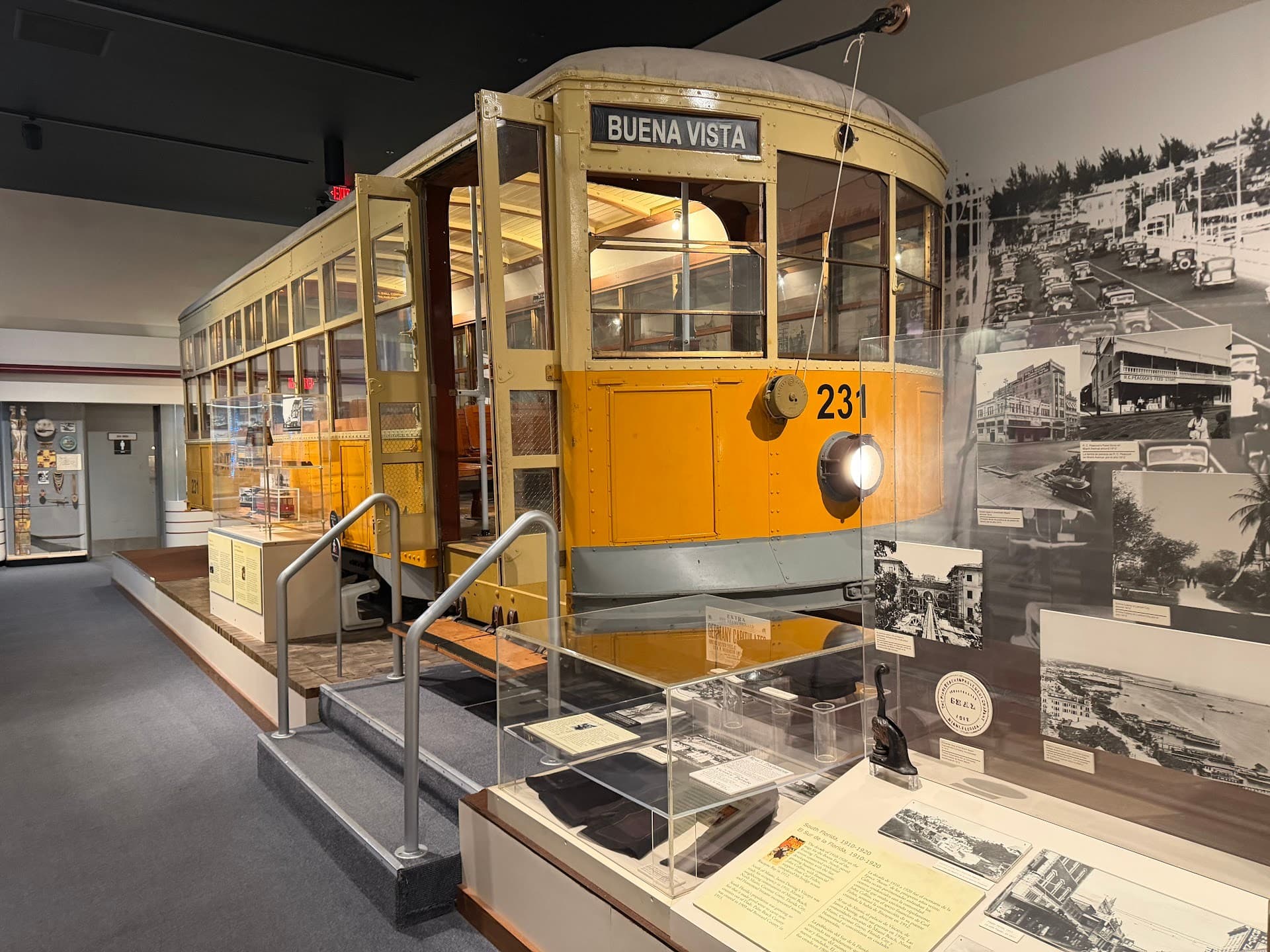 HistoryMiami Museum tram exhibit in Miami