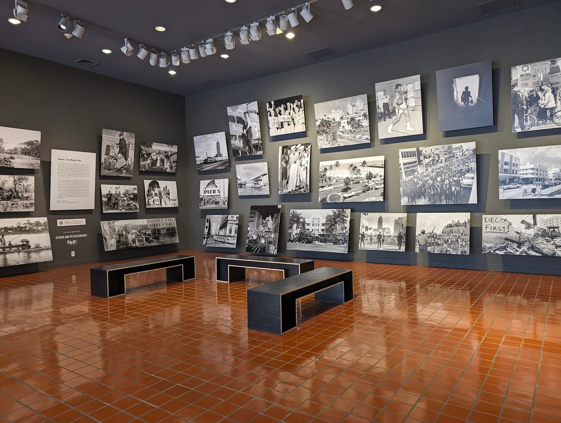 HistoryMiami Museum interior exhibits showcasing Miami history