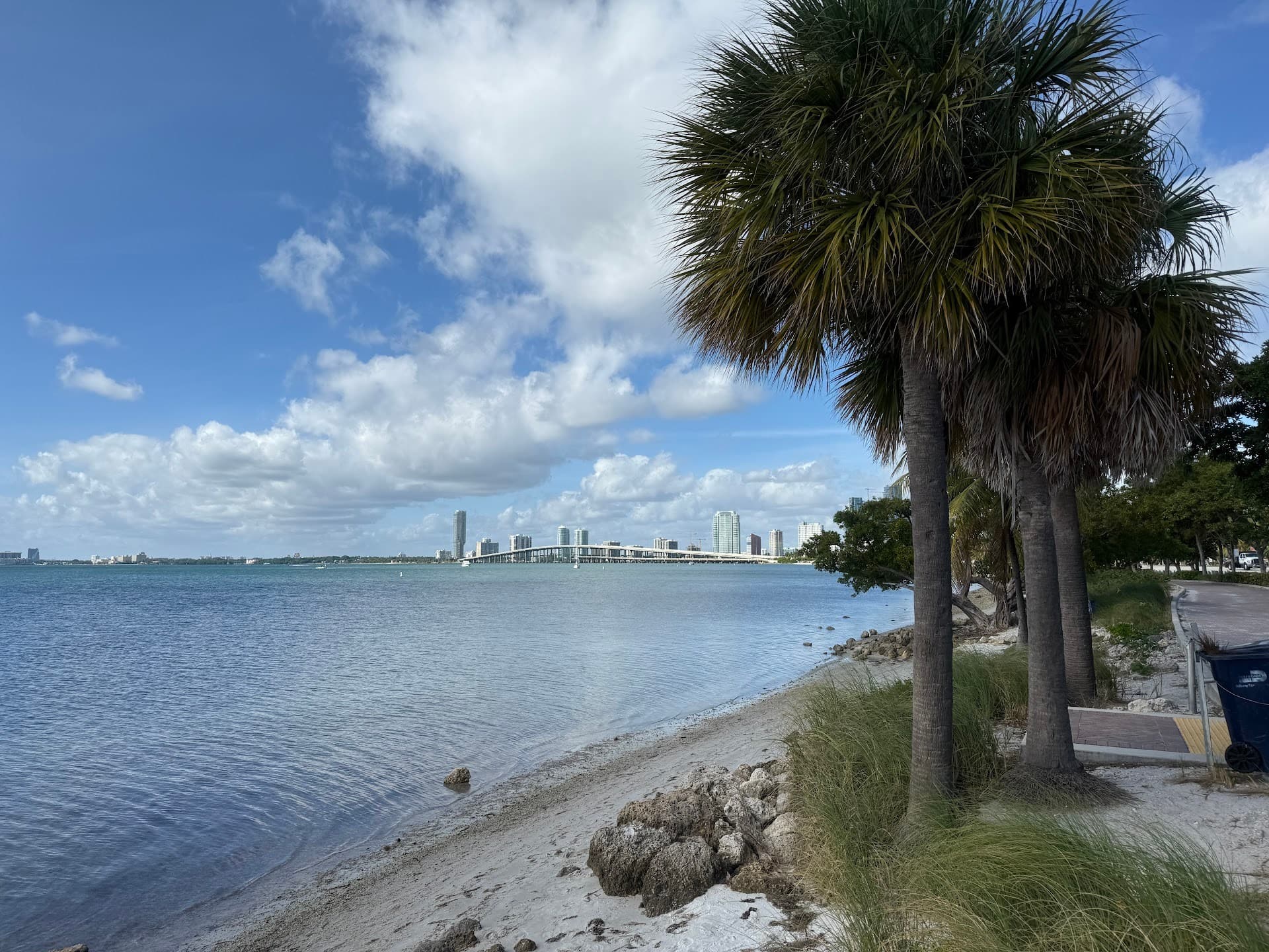 Hobie Island Beach Park view near Rickenbacker Cswy