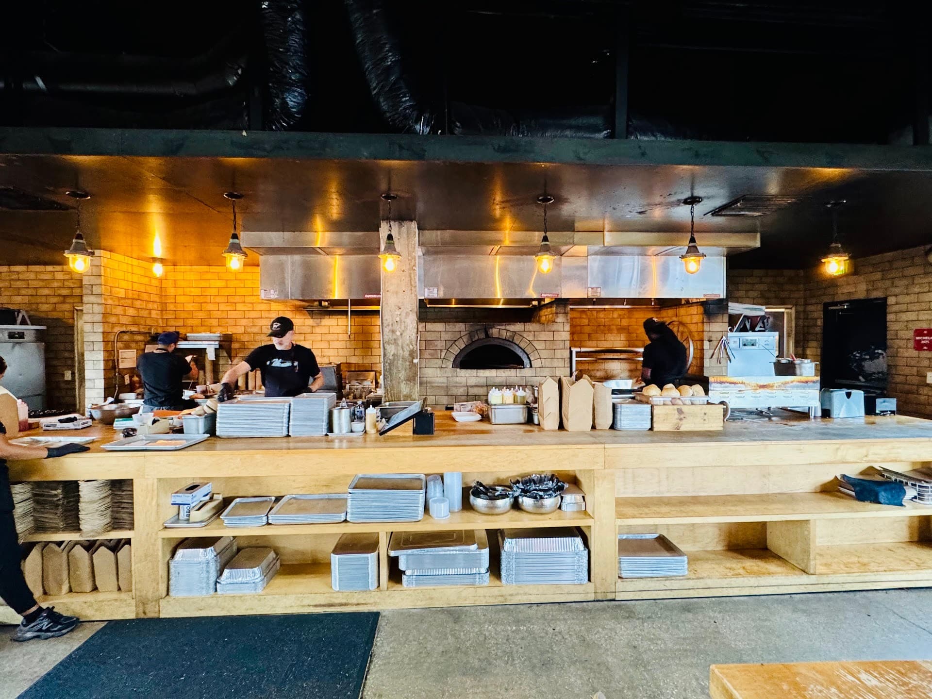 Hometown Barbecue kitchen interior in Miami