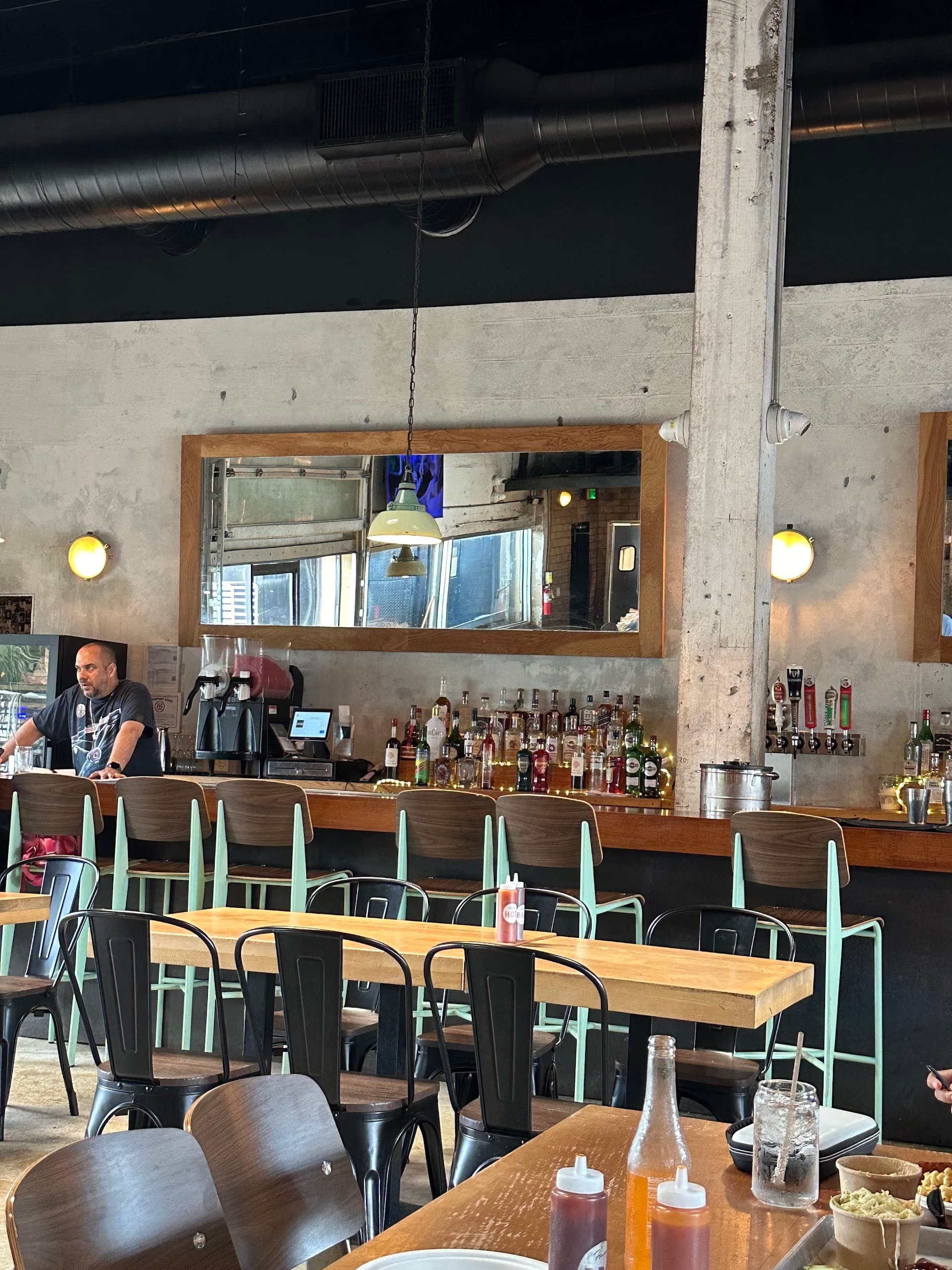 Interior of Hometown Barbecue restaurant in Miami