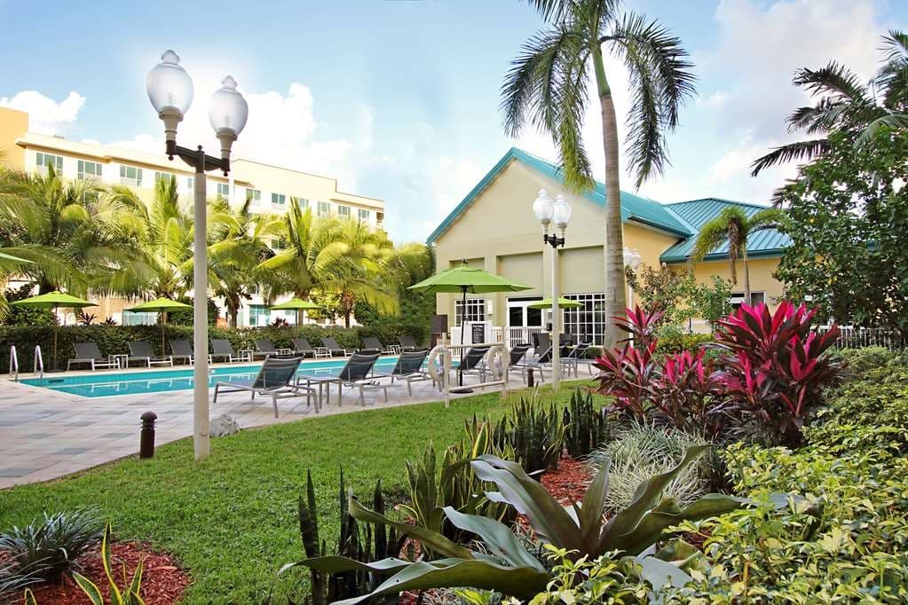 Pool area at Homewood Suites by Hilton Miami
