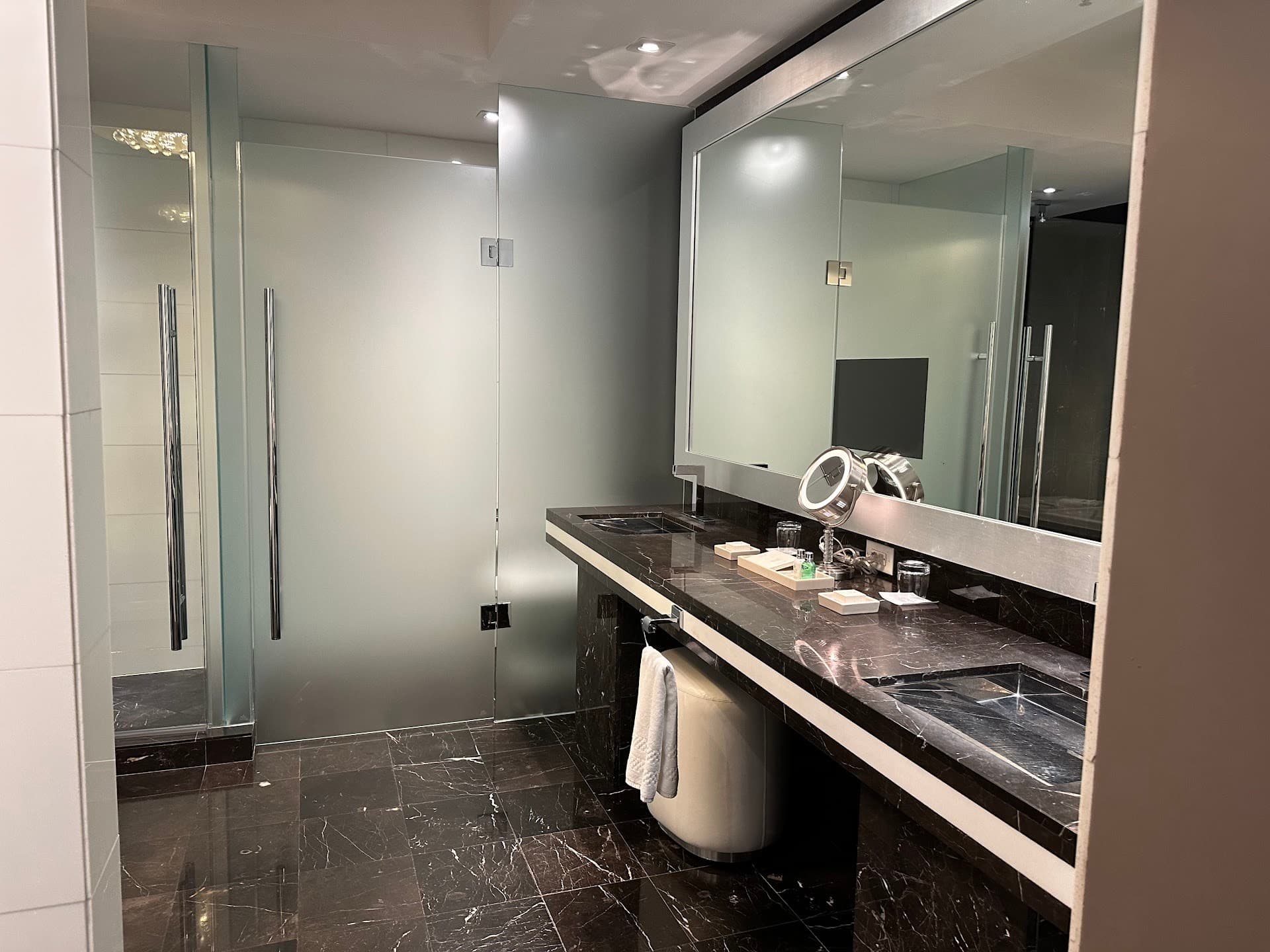 Luxury bathroom at Hotel Beaux Arts, Autograph Collection, 255 Biscayne Blvd Way