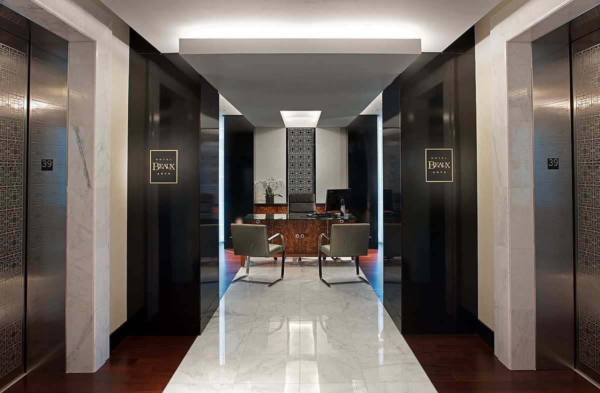 Hotel Beaux Arts lobby at 255 Biscayne Blvd Way