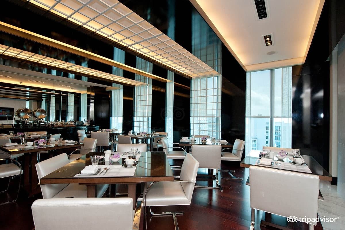 Elegant dining area at Hotel Beaux Arts, 255 Biscayne Blvd Way
