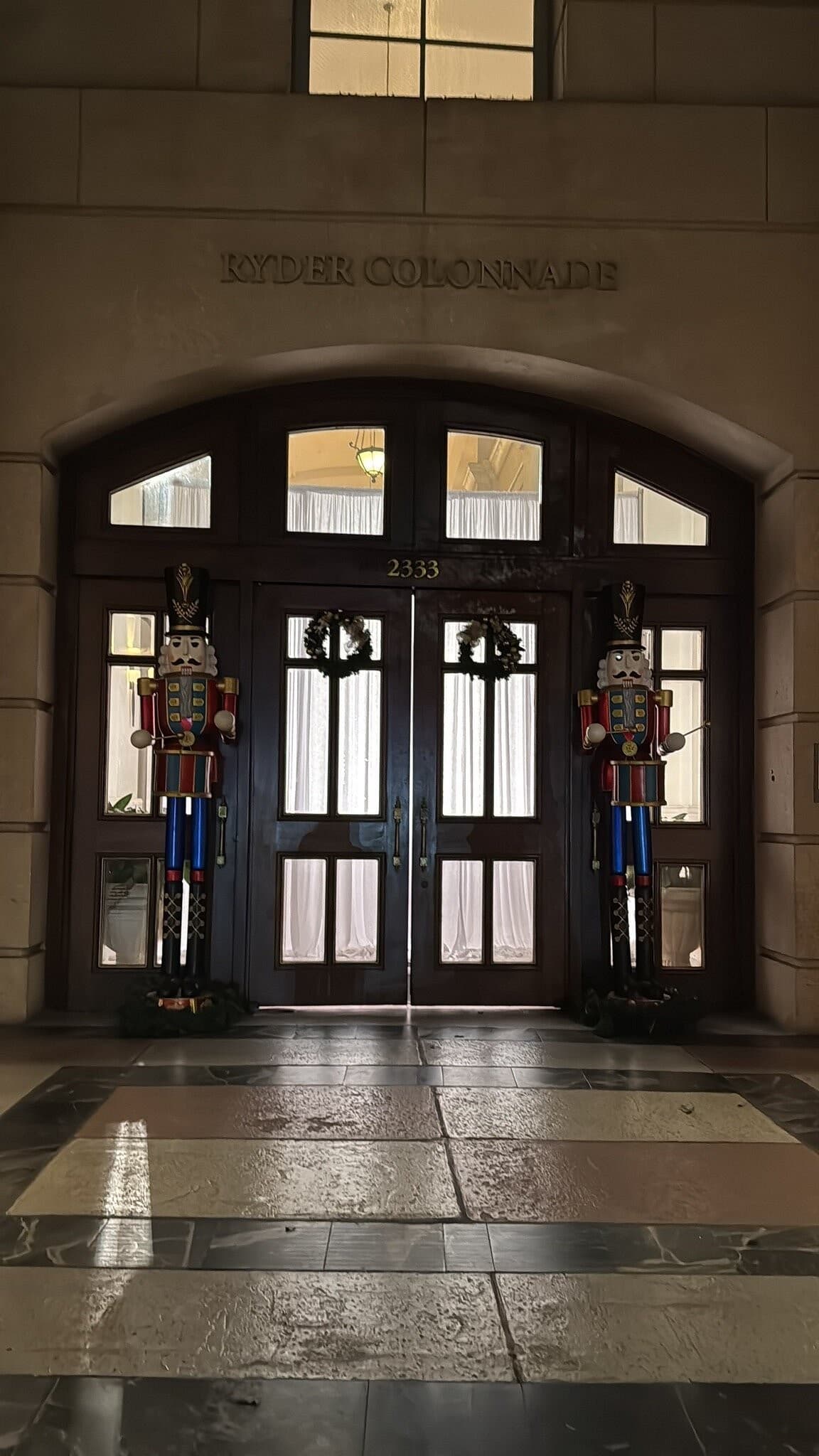 Entrance of Hotel Colonnade in Coral Gables