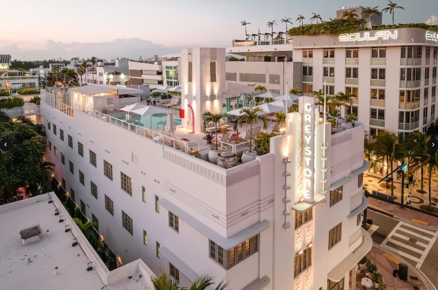 Hotel Greystone exterior view in Miami Beach