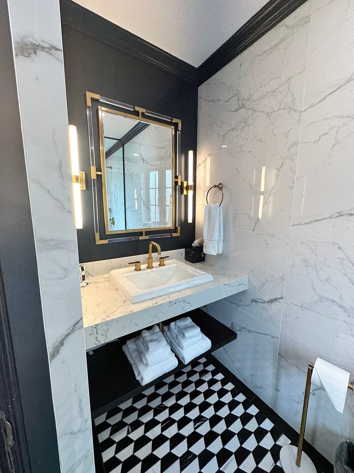 Luxury bathroom at Hotel St. Michel in Coral Gables