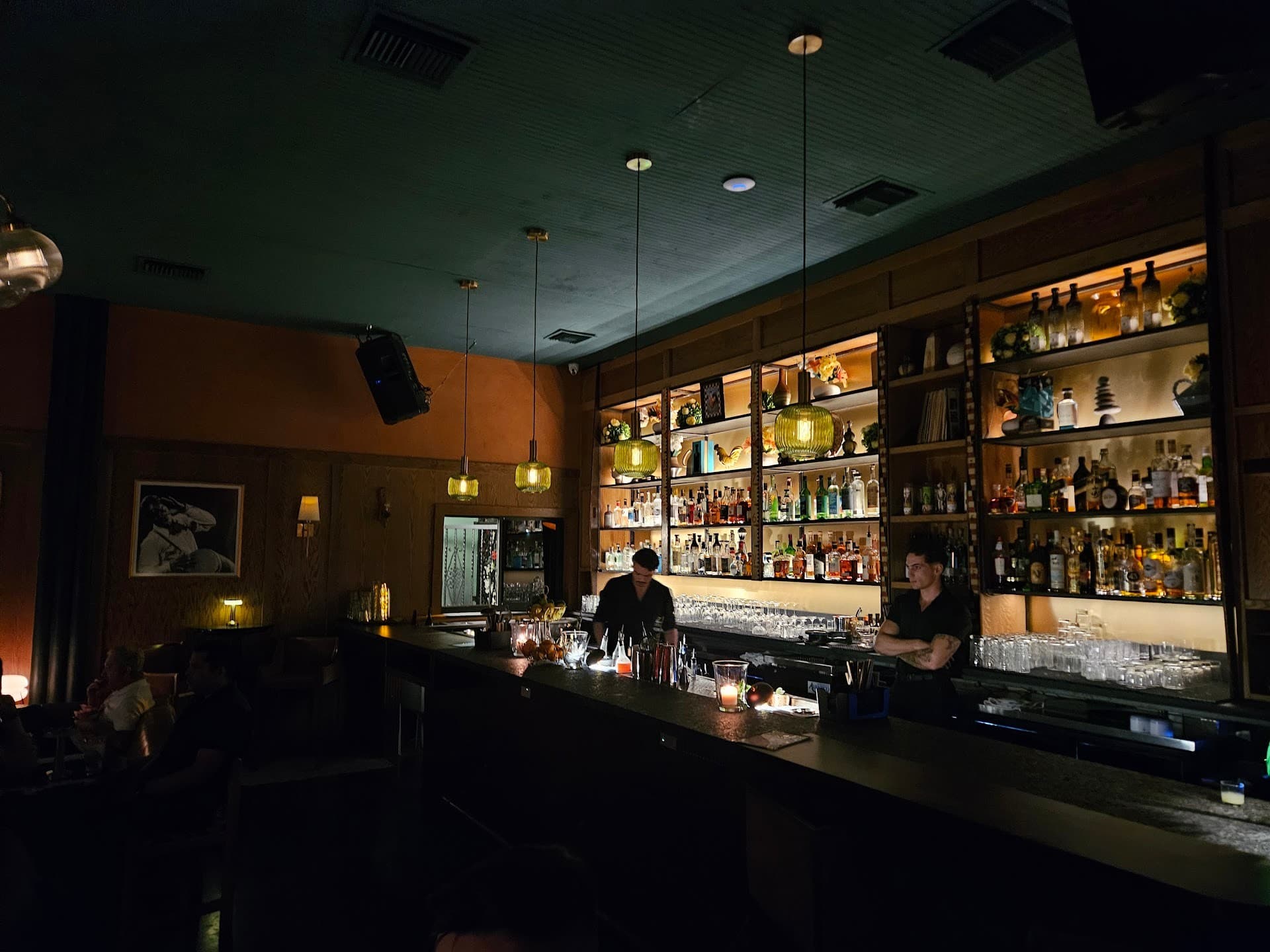 Bar area at Hoy Como Ayer in Miami
