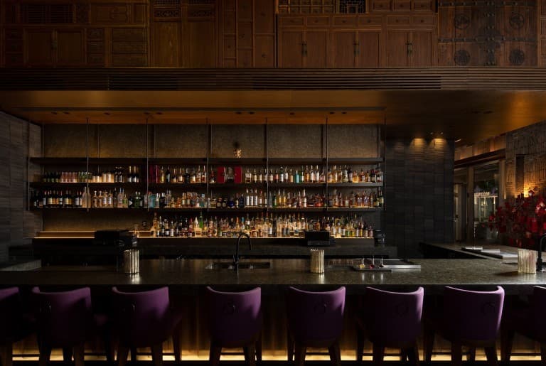 Hutong Miami bar interior with elegant decor