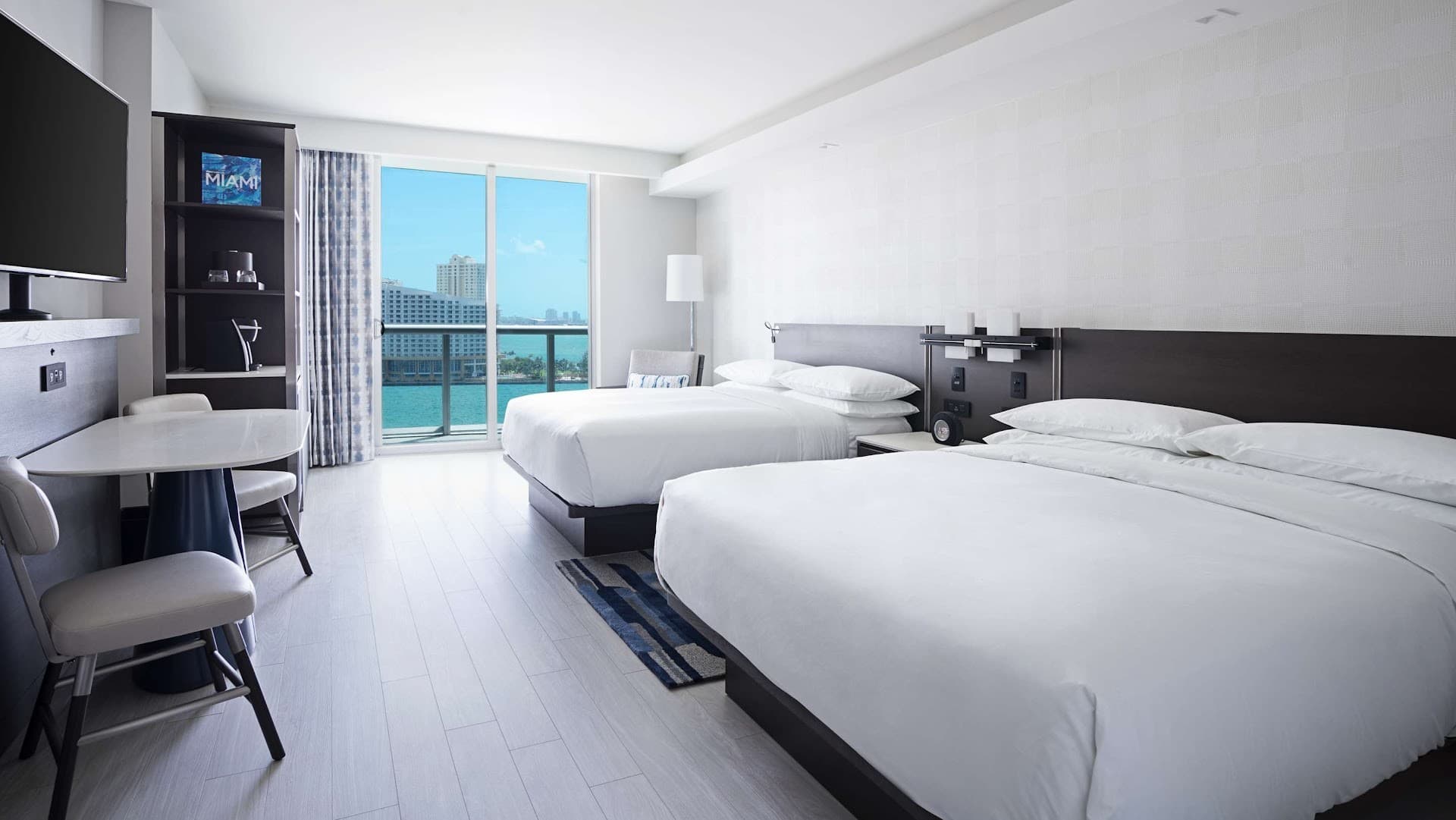 Hyatt Centric Brickell Miami guest room with modern design