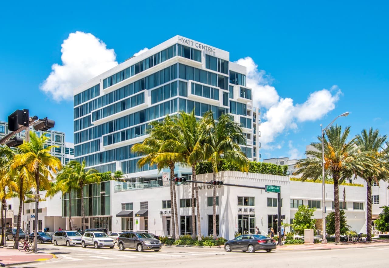 Hyatt Centric South Beach Miami hotel exterior in Miami Beach