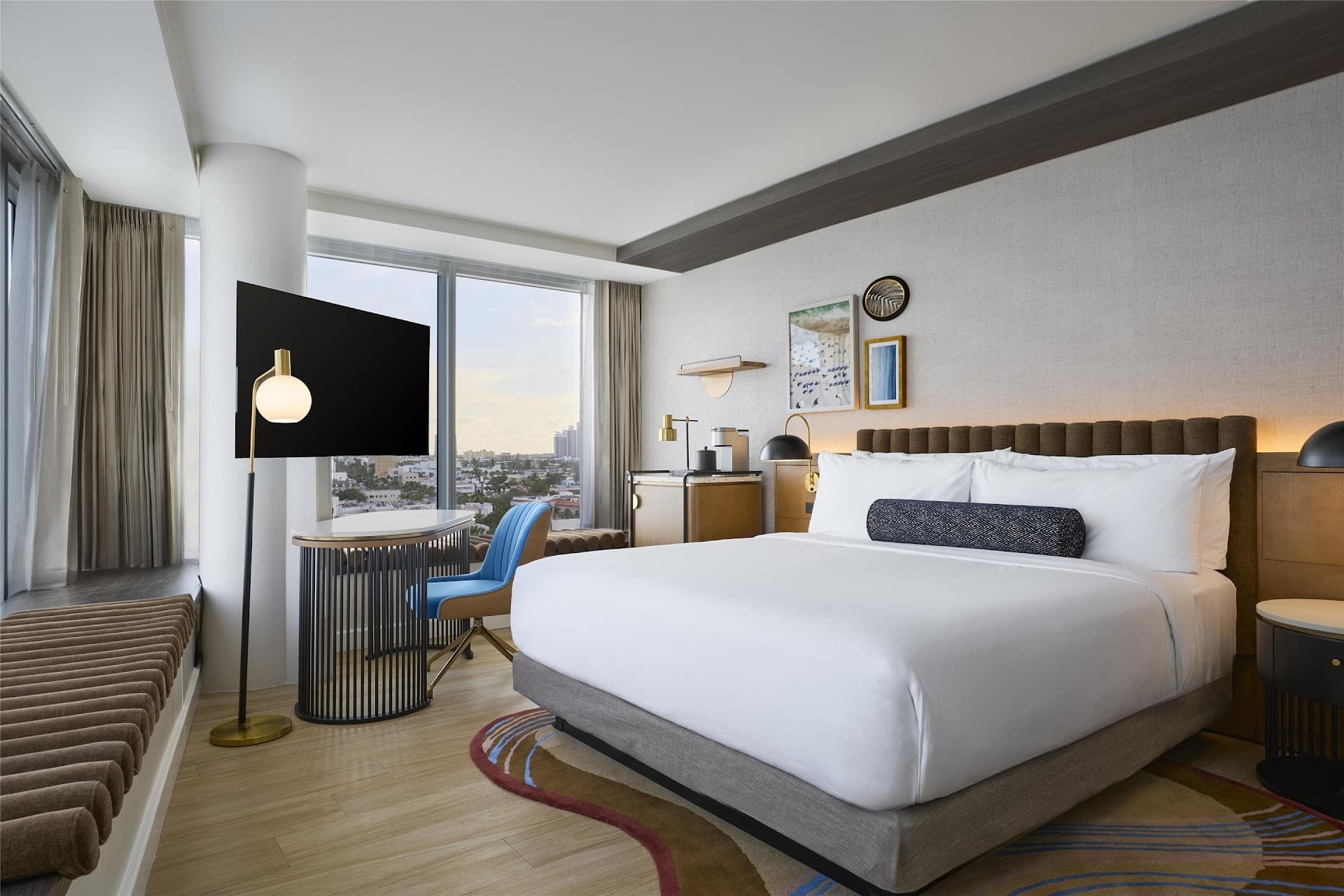 Hyatt Centric South Beach Miami hotel room with modern decor