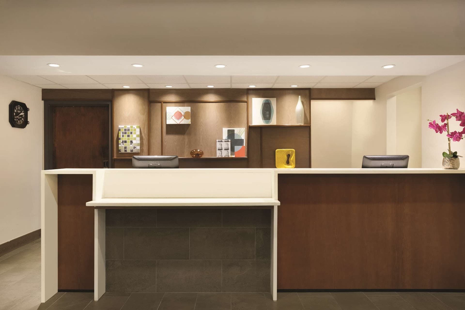 Lobby area of Hyatt House Miami Airport hotel