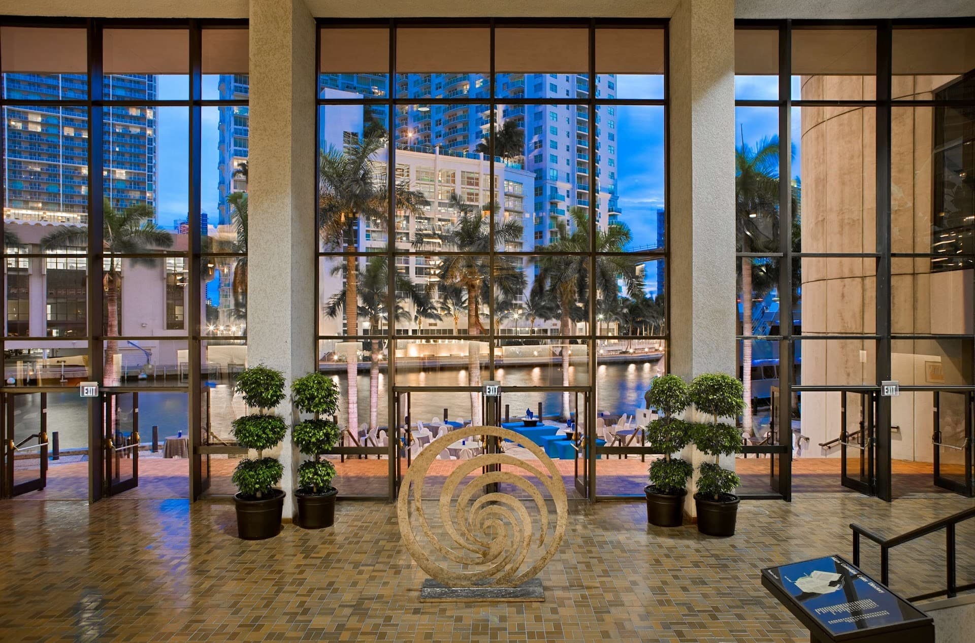 Lobby view of Hyatt Regency Miami hotel