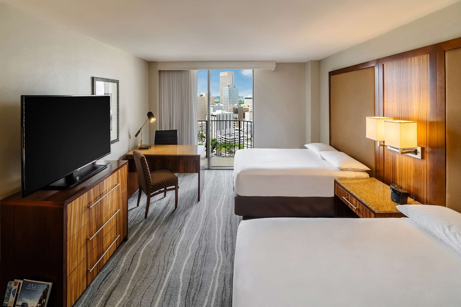 Guest room at Hyatt Regency Miami with city view