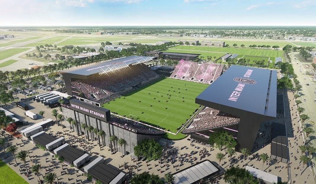Inter Miami CF Stadium in Fort Lauderdale, modern design