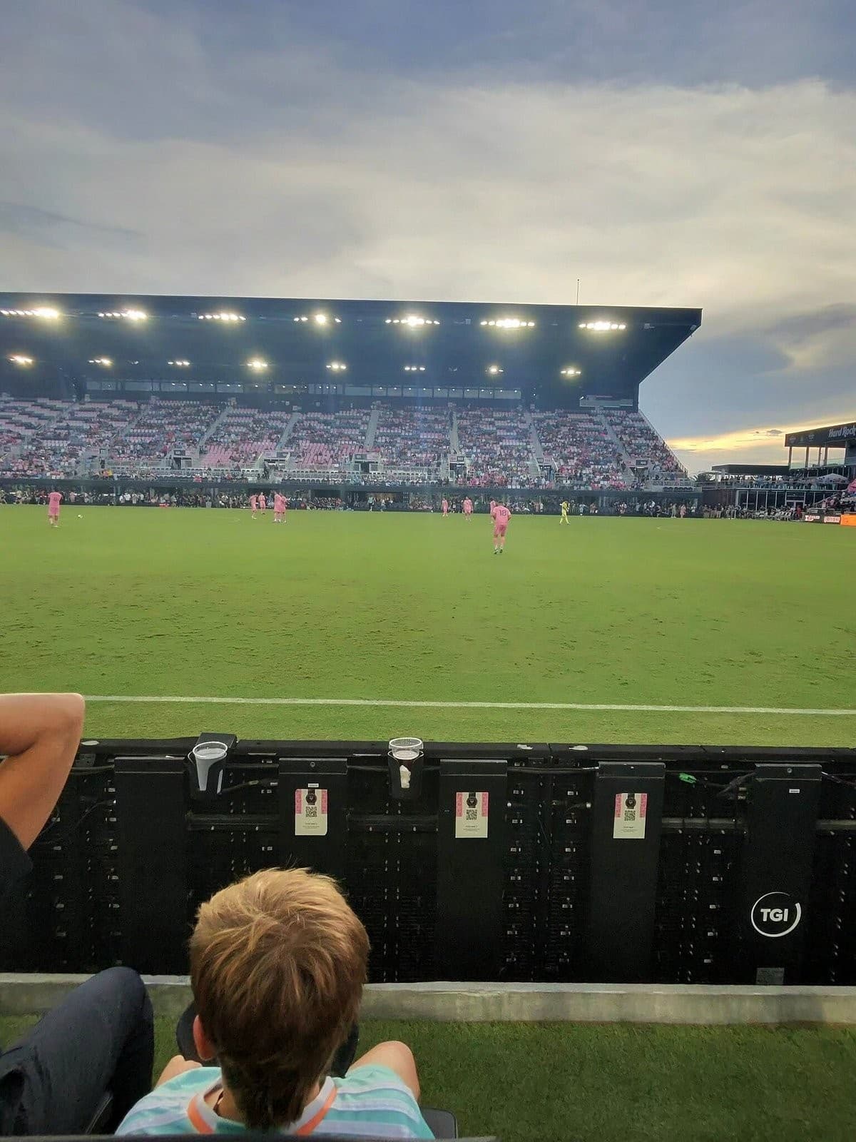 Inter Miami CF Stadium view during a match in Fort Lauderdale