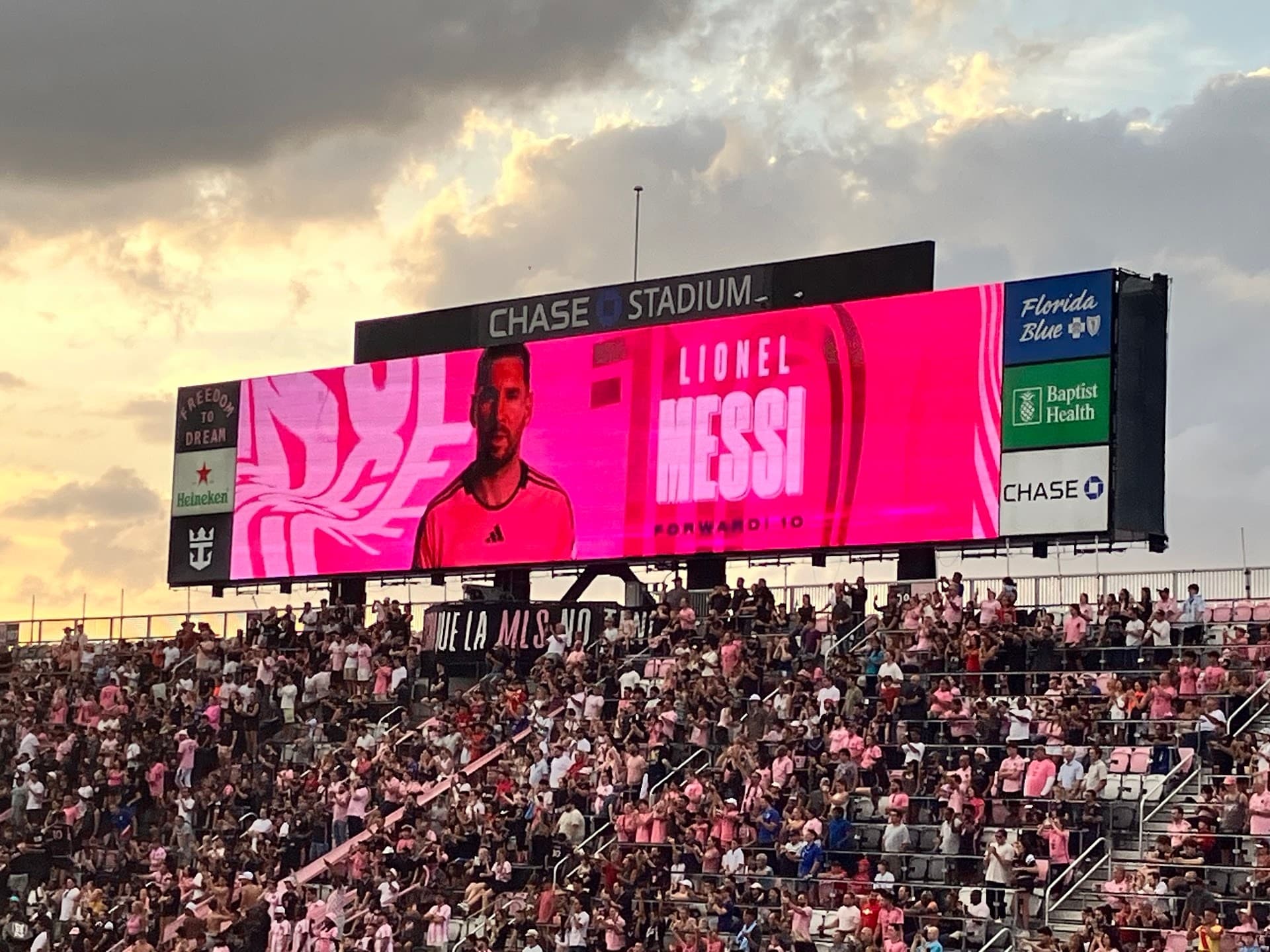 Inter Miami CF Stadium signage in Fort Lauderdale