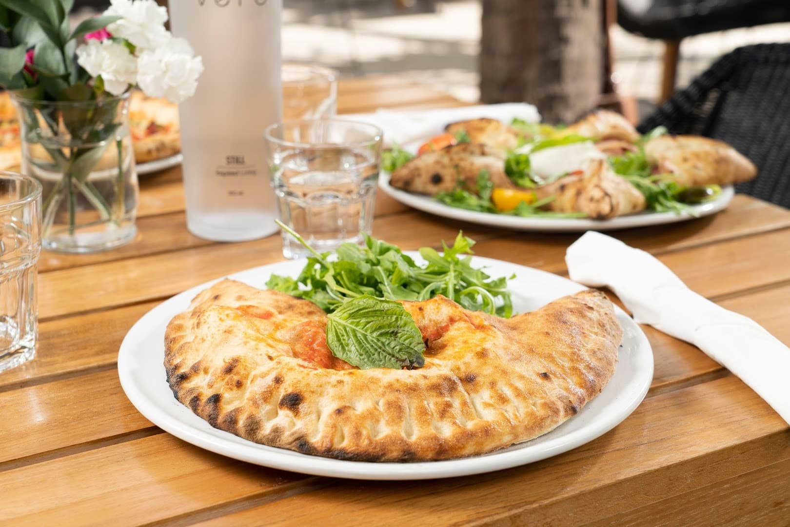 Delicious calzone at Ironside Pizza in Miami