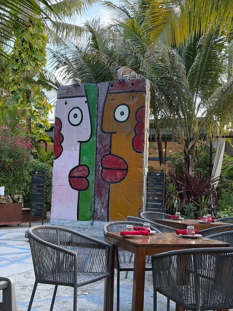 Ironside Pizza outdoor art installation Miami
