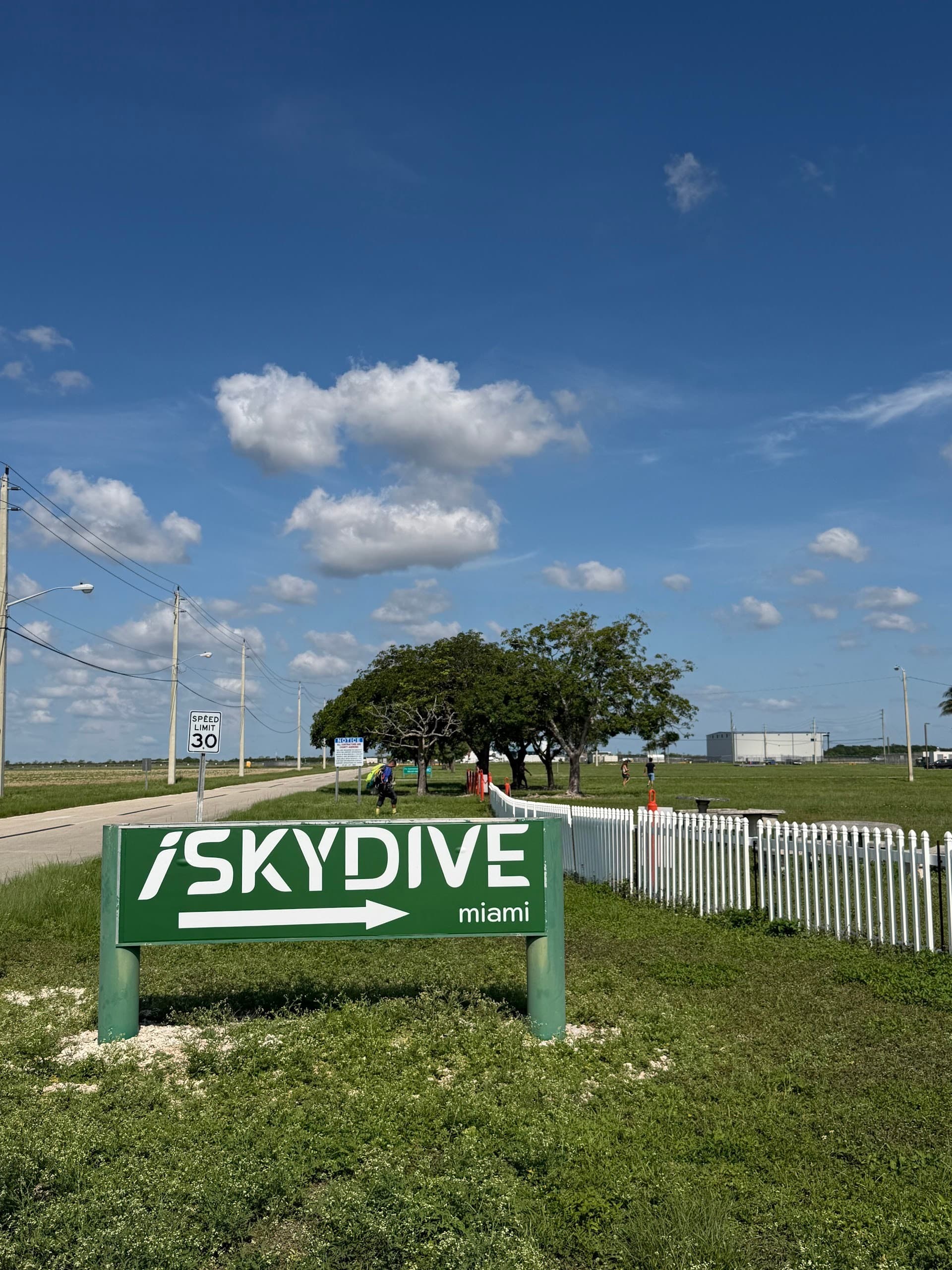 iSkydive Miami sign in Homestead, Florida