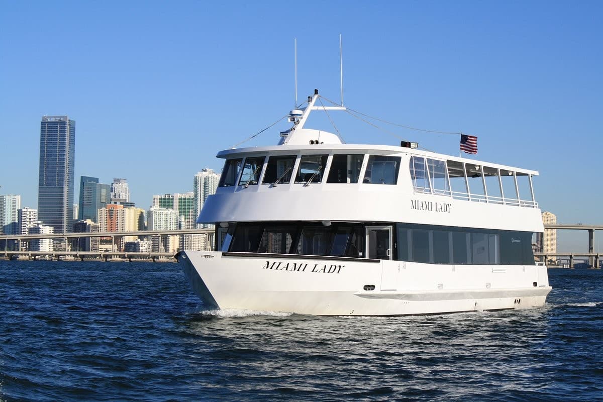 Miami Lady boat at Island Queen Cruises in Miami