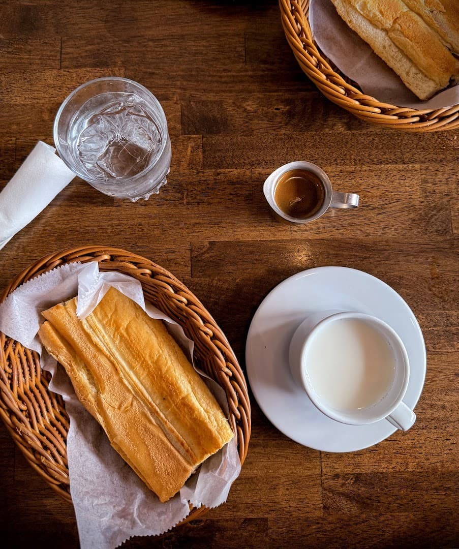 Breakfast scene at Islas Canarias Restaurant in Miami