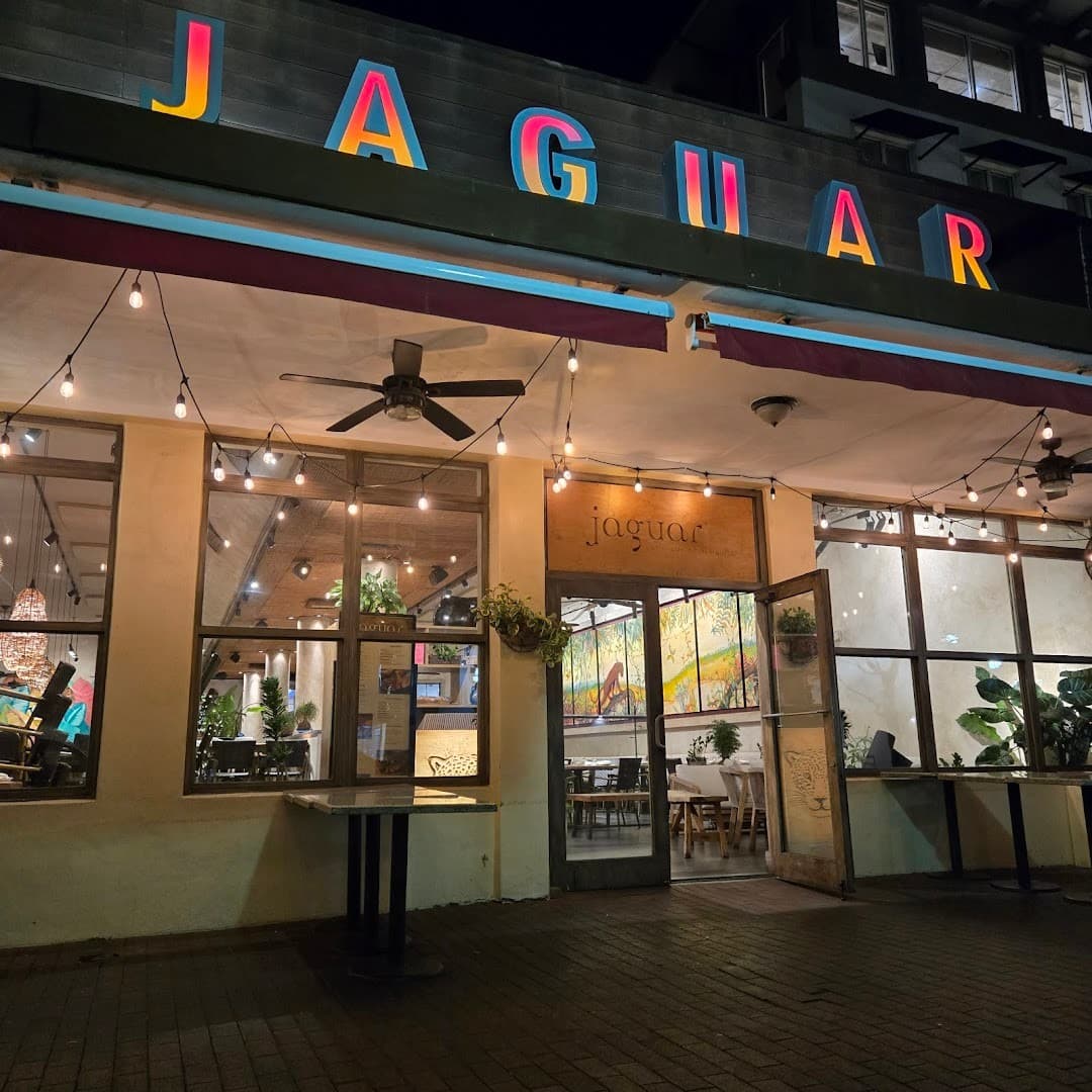 Jaguar Restaurant exterior in Coconut Grove, Miami