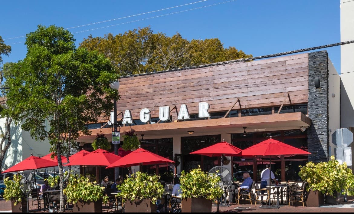 Jaguar Restaurant exterior in Coconut Grove, Miami
